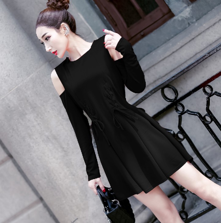 GW2147 Pretty Dress Black