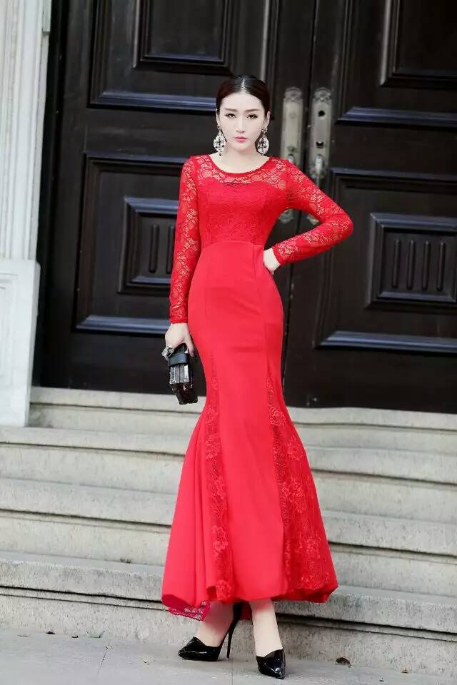 GW2162 Stylish Dress Red