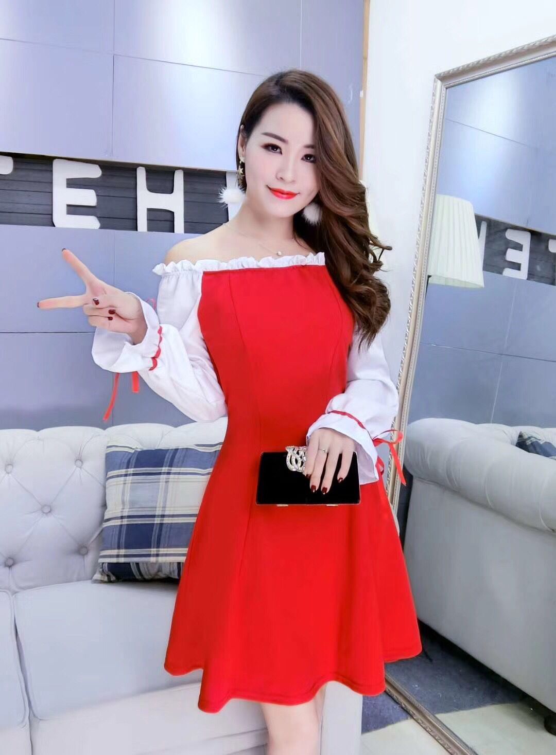 GW2165 Lovely Dress Red