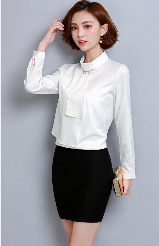 GW2174 Stylish OL Top White