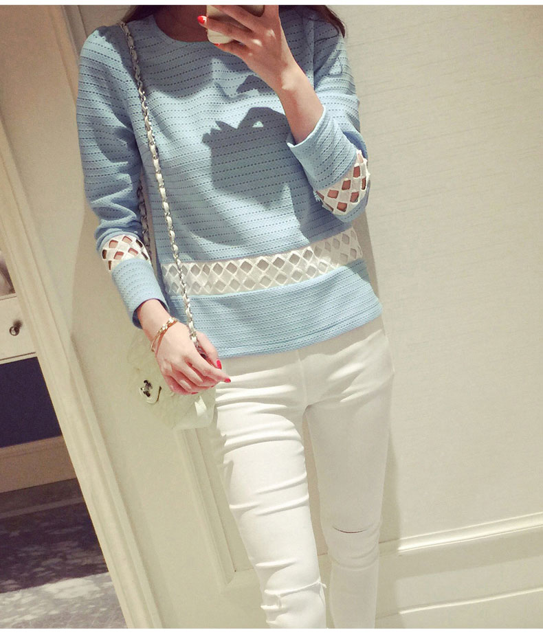 WT3860 Korea Fashion Top Blue