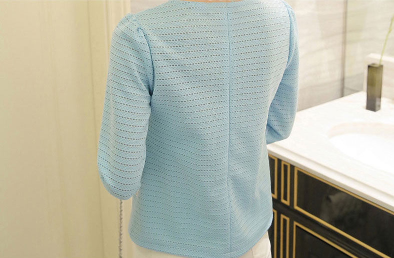 WT3860 Korea Fashion Top Blue