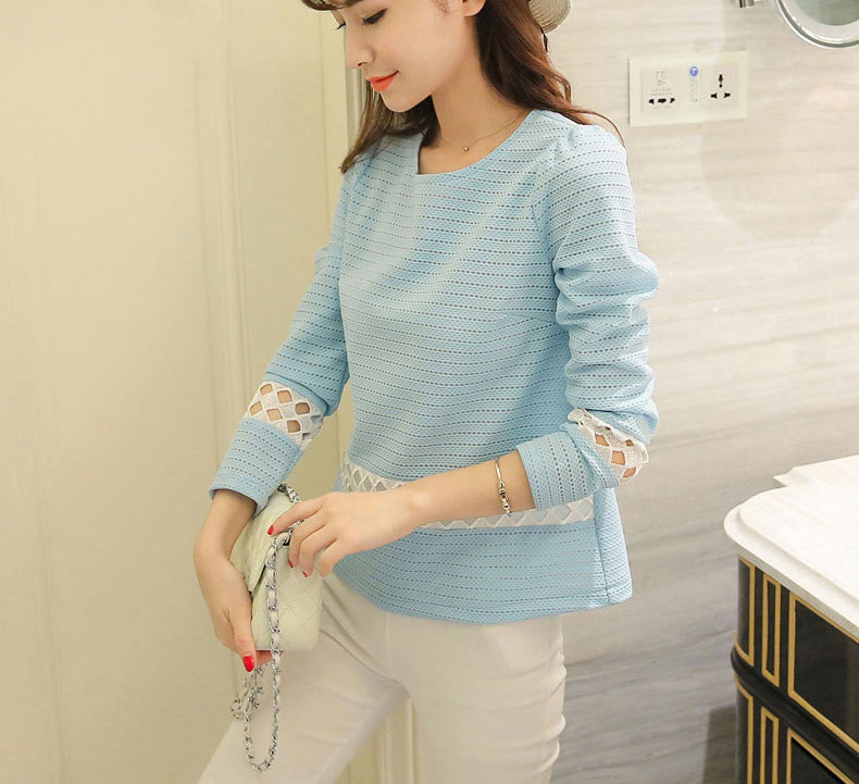 WT3860 Korea Fashion Top Blue