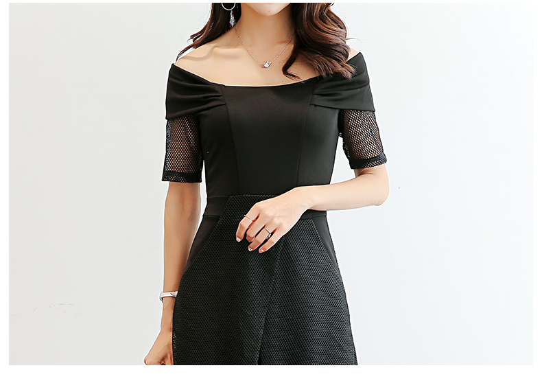 WD3864 Elegant Dress Black