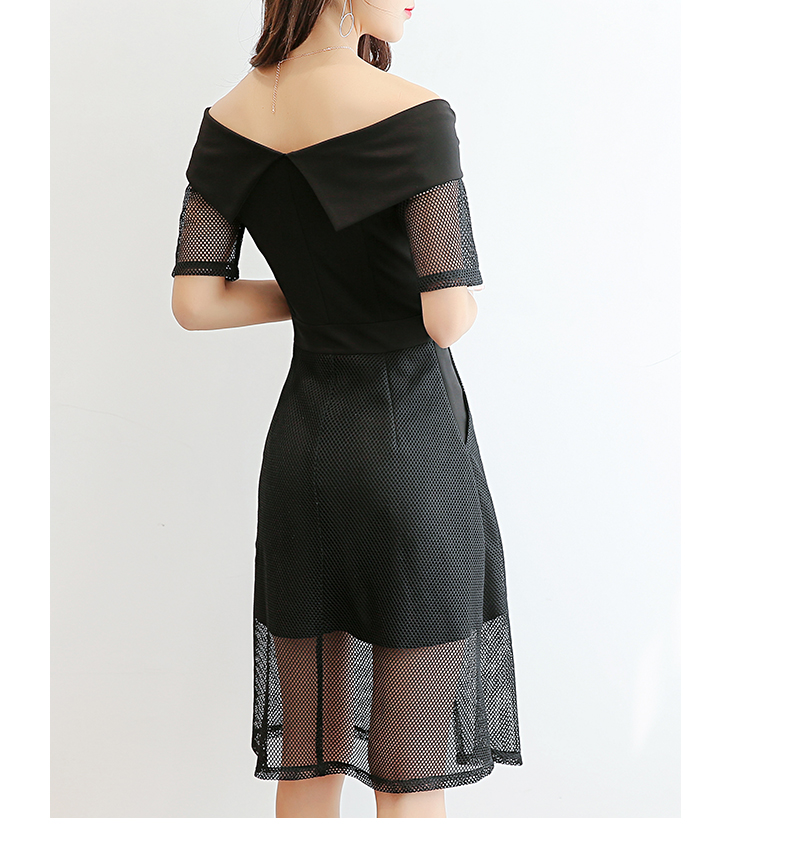 WD3864 Elegant Dress Black