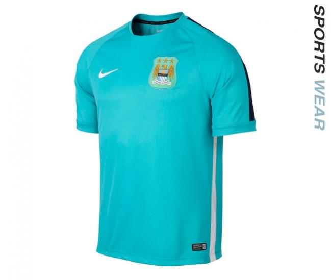 SP-516 NIKE MANCHESTER CITY FC SHORT-SLEEVE TRAINING SHIRT LIGHT BLUE