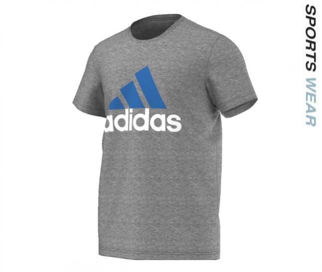 SP-528 ADIDAS SPORT ESSENTIALS LOGO MEN TEE GREY