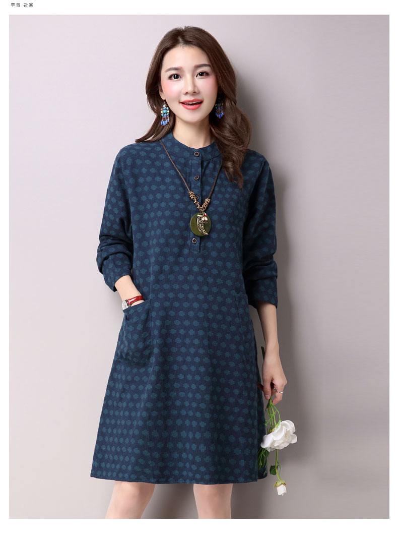 WD7597 Fashion Dress Blue