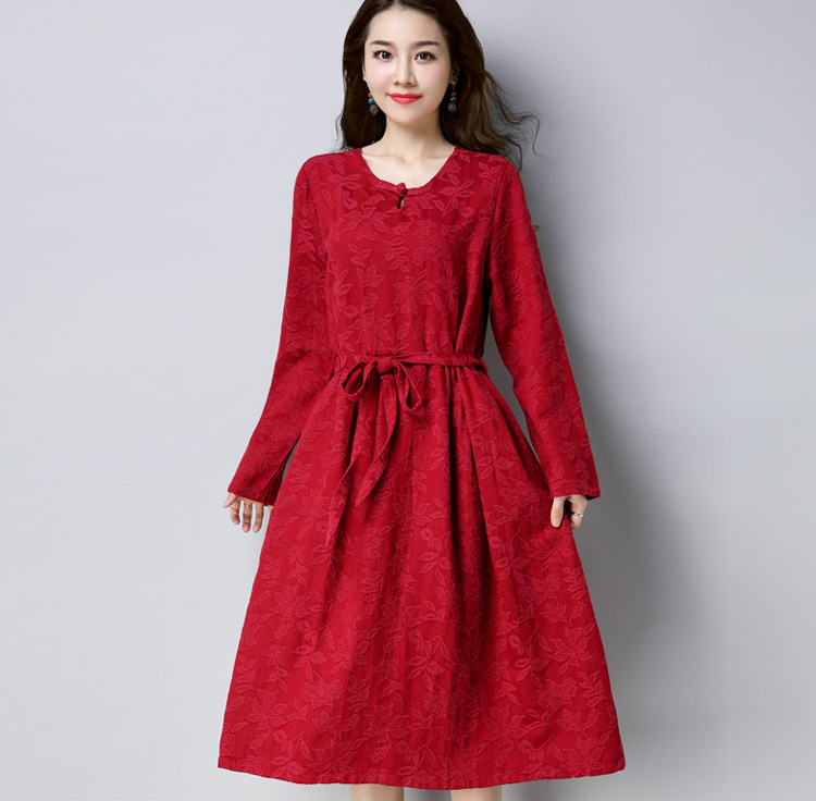 WD7599 Elegant Dress Red