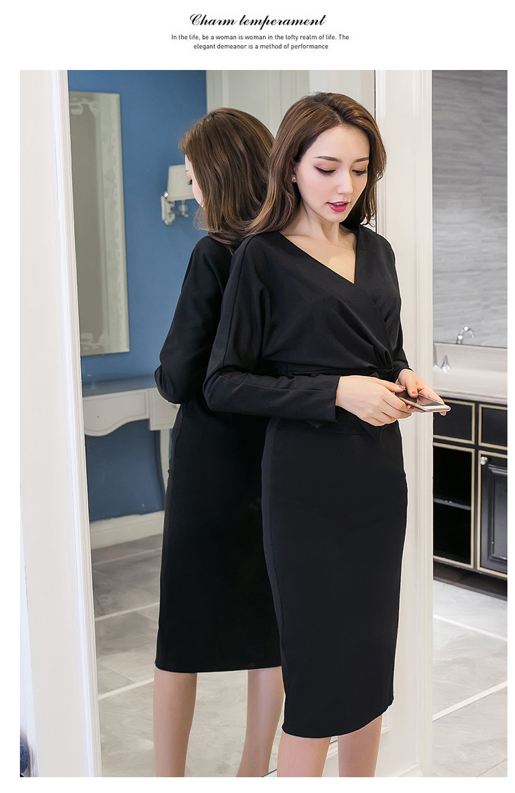 WD7601 Elegant Dress Black