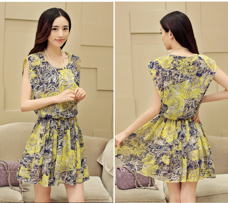 KF505 Lovely Dress Yellow