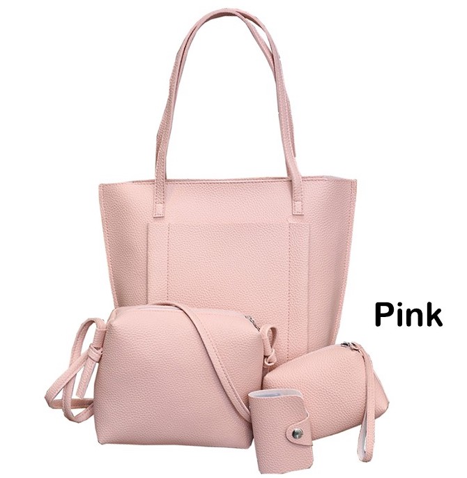 KY1004 Fashion Sling Bag (4 in 1) Pink