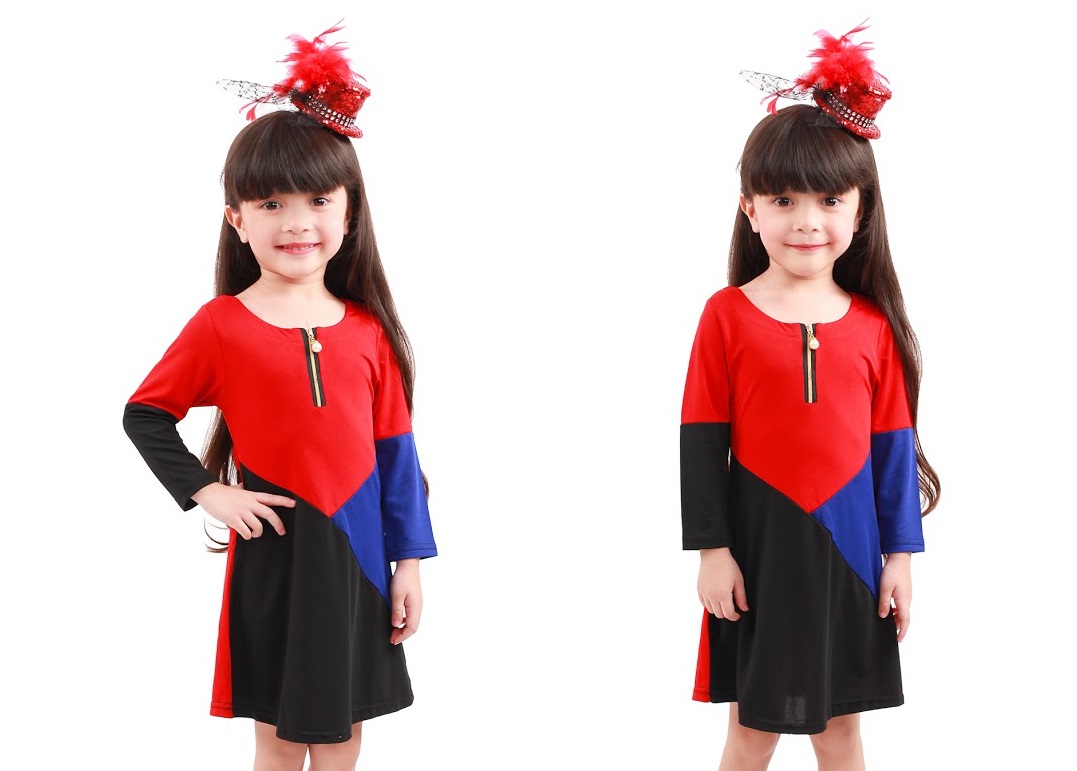 QA-235 Kids Cute Dress Red