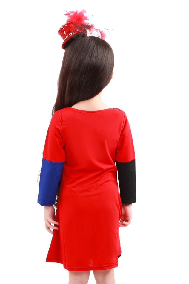 QA-235 Kids Cute Dress Red