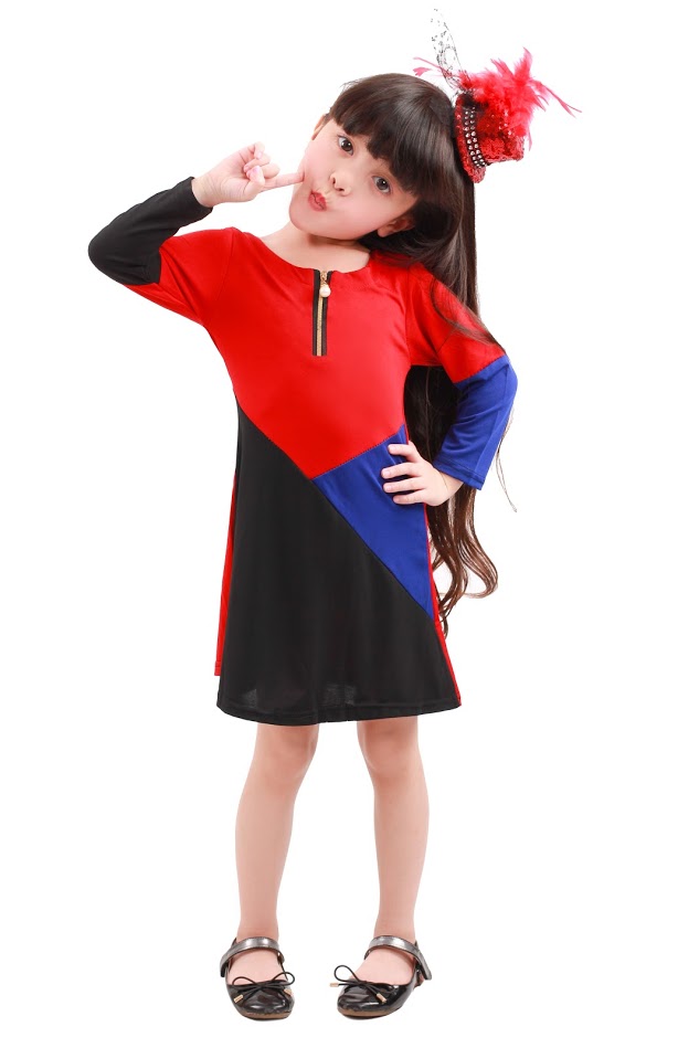 QA-235 Kids Cute Dress Red