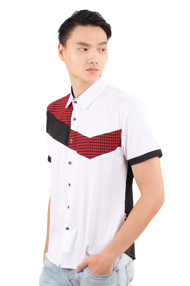 QA-236 Men Stylish Casual Shirt White