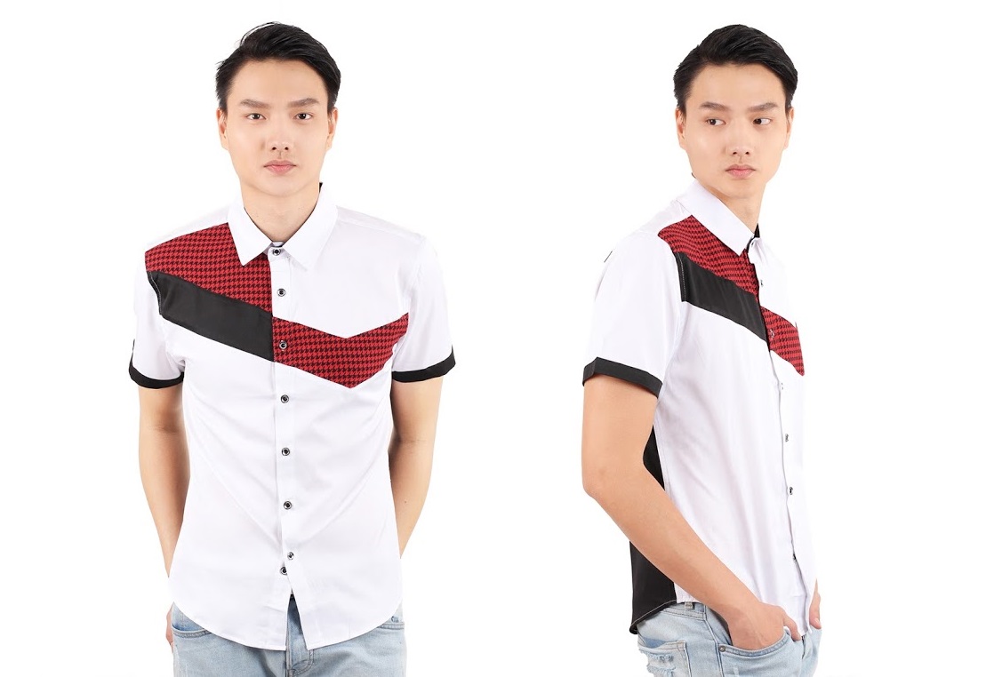 QA-236 Men Stylish Casual Shirt White