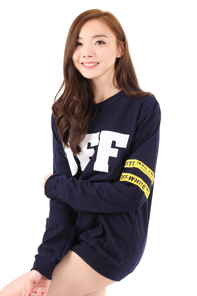 QA-295 Ladies Casual T Shirt Navy Blue