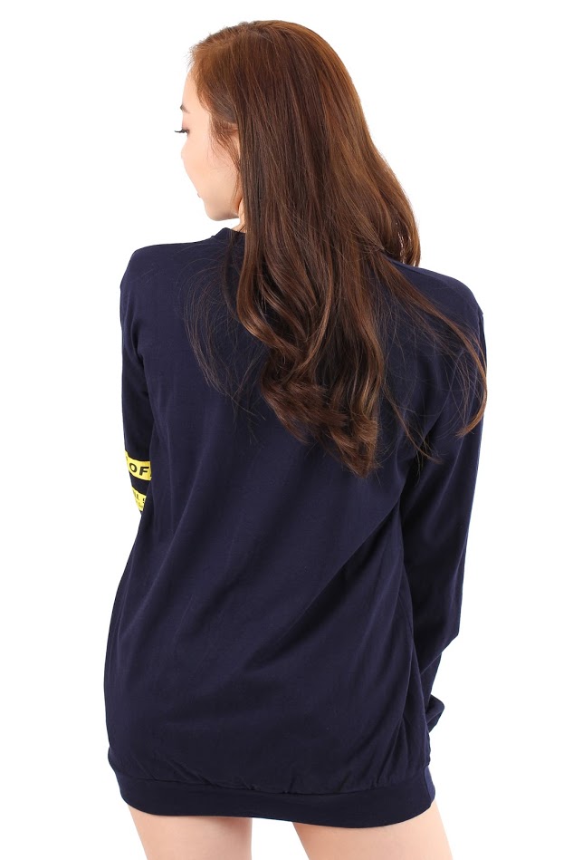 QA-295 Ladies Casual T Shirt Navy Blue