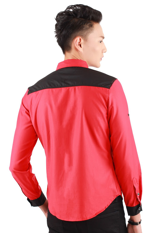 QA-310 Men Trendy Fashion Shirt Red