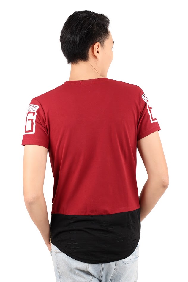 QA-322 Men Fashion T Shirt Red