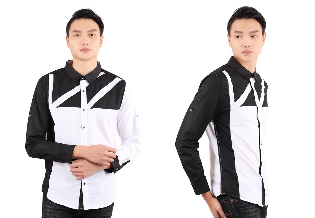 QA-323 Men Casual Shirt White