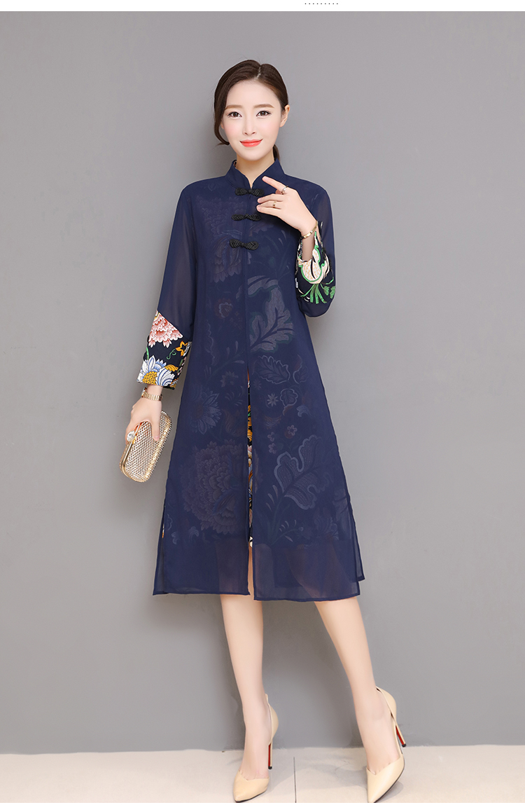 VW12205 Special Cheongsam Blue