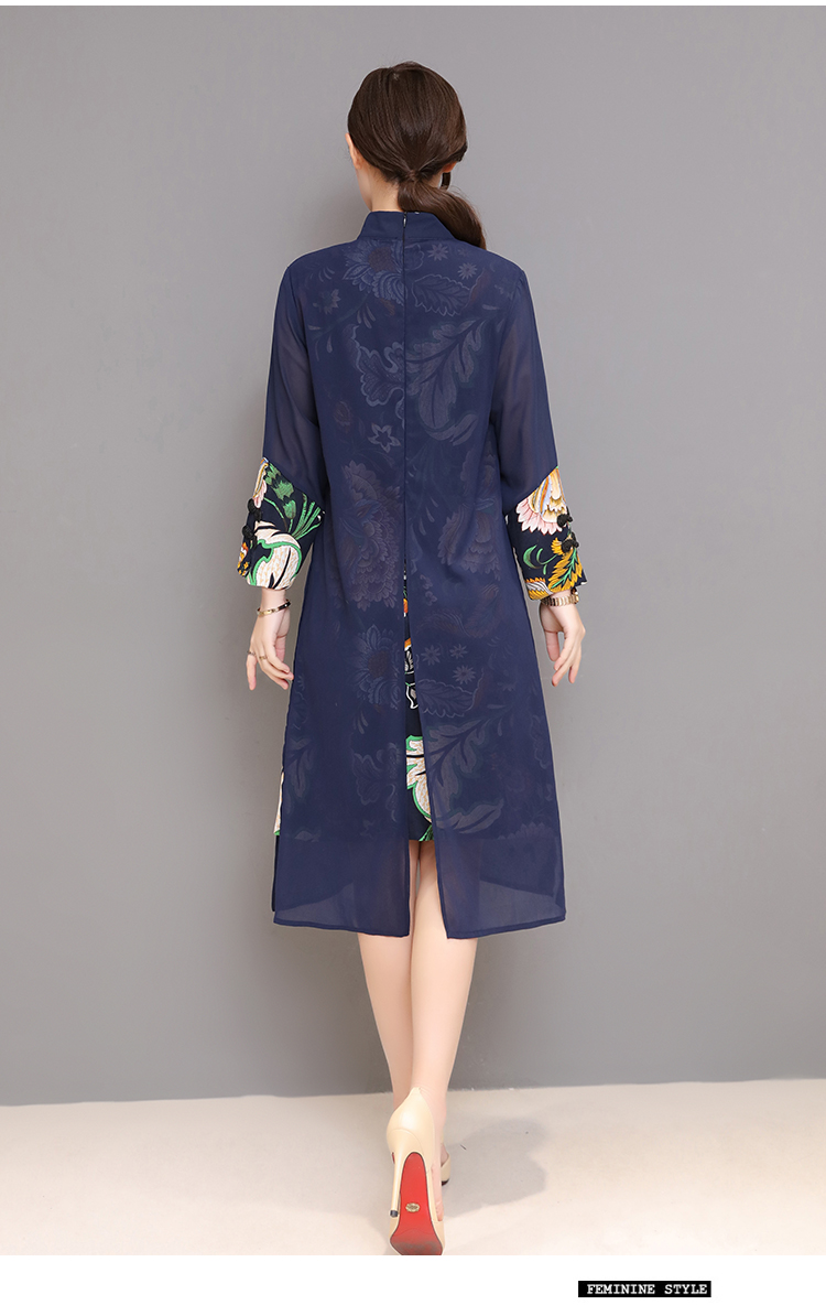 VW12205 Special Cheongsam Blue