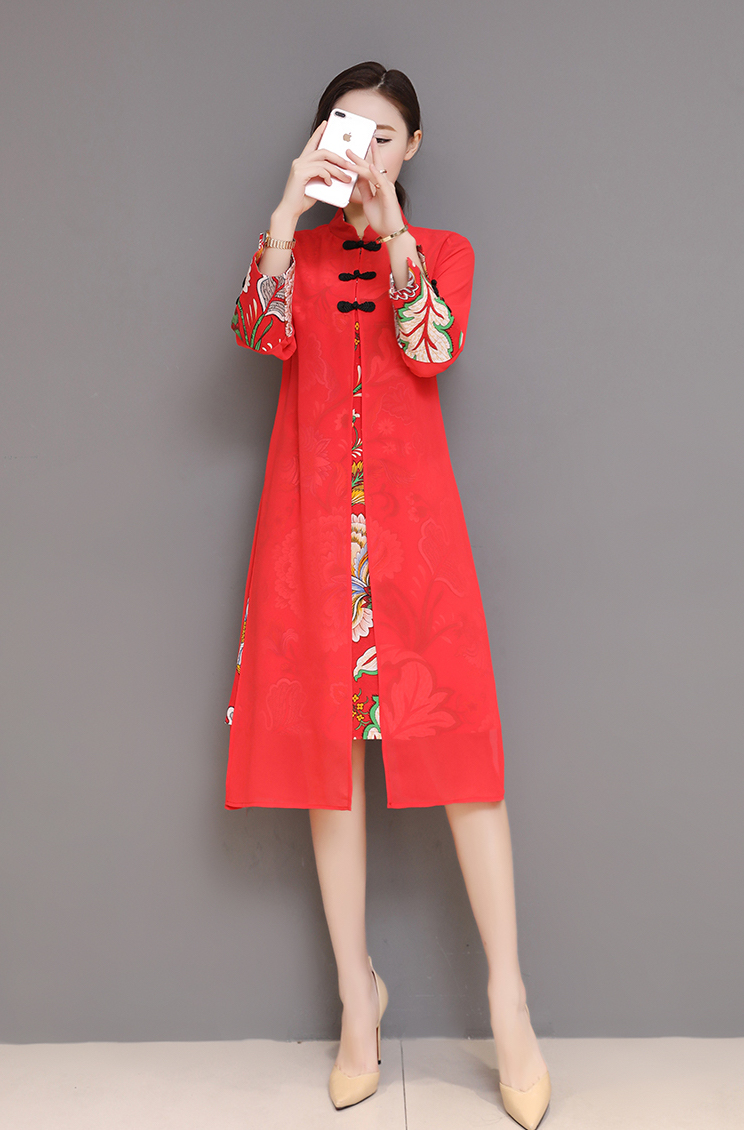 VW12205 Special Cheongsam Red