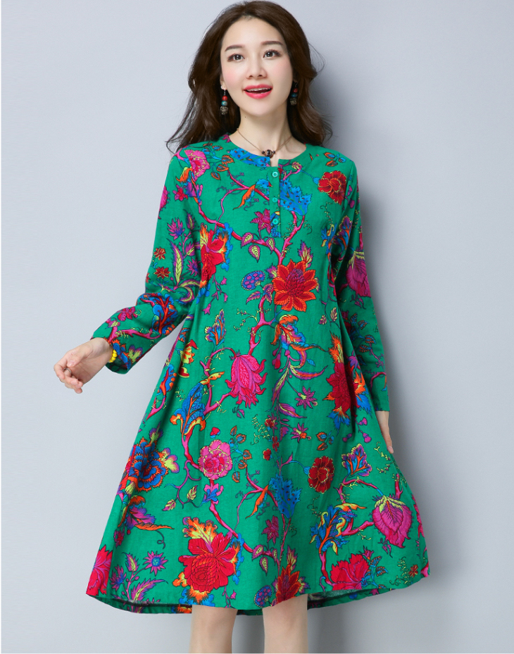 VW12216 Classic Cheongsam Green