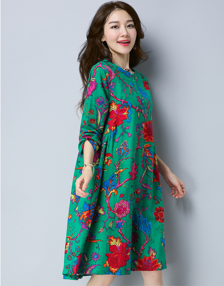 VW12216 Classic Cheongsam Green