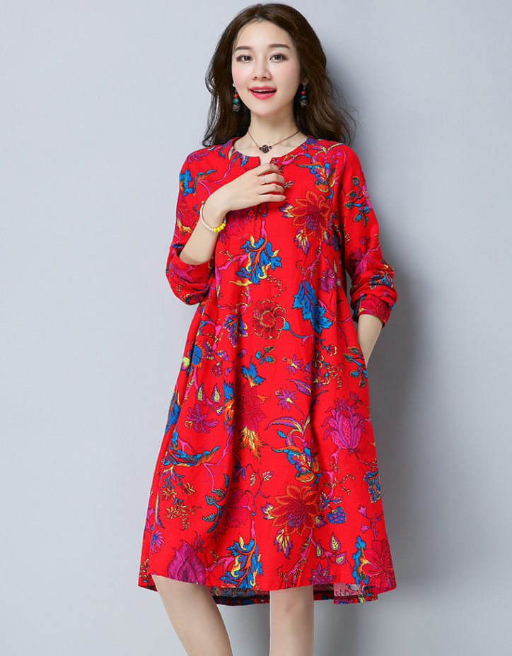 VW12216 Classic Cheongsam Red