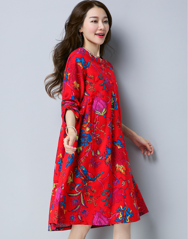 VW12216 Classic Cheongsam Red