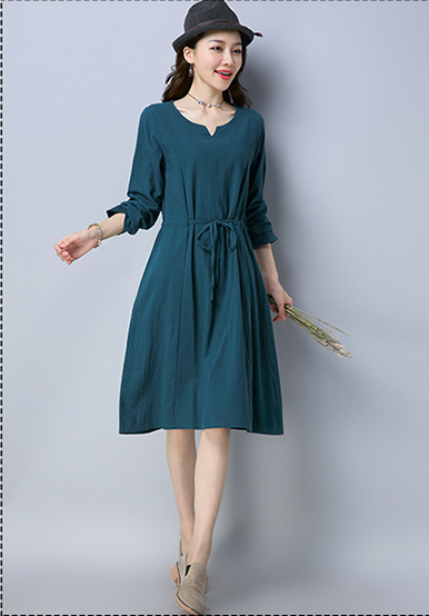 VW12228 Casual Dress Green