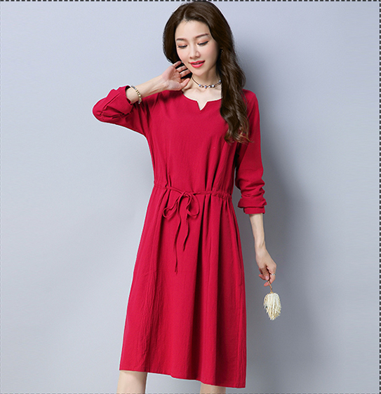 VW12228 Casual Dress Red