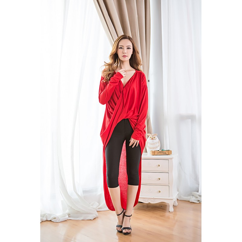 WT21053 Stylish Top Red