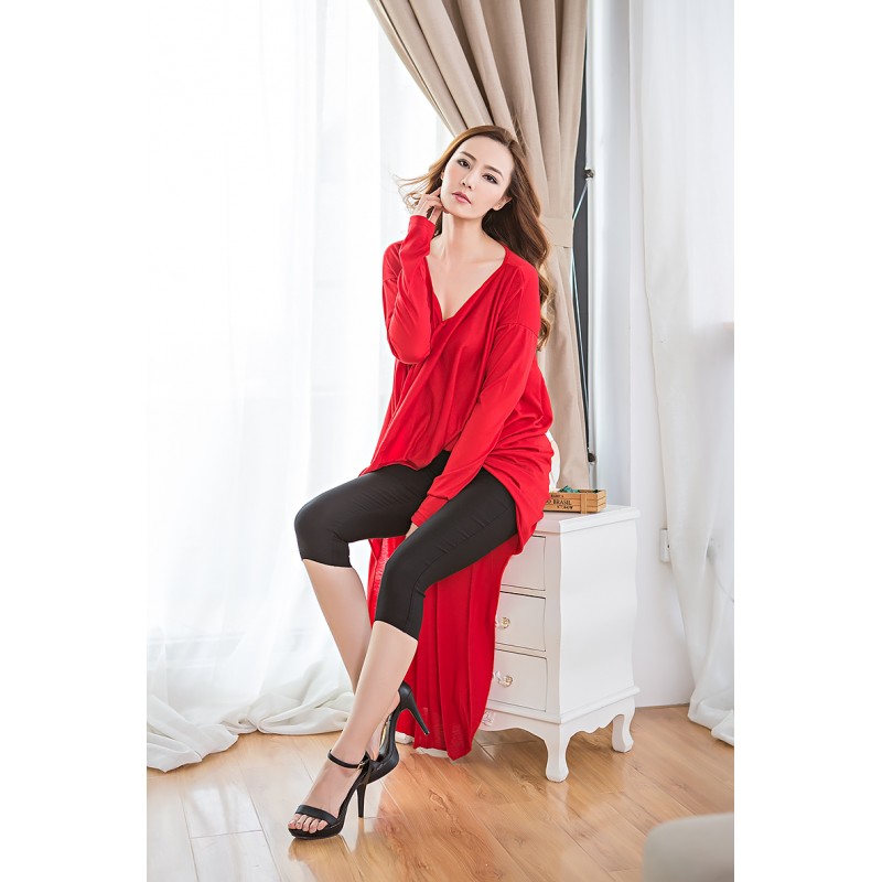 WT21053 Stylish Top Red