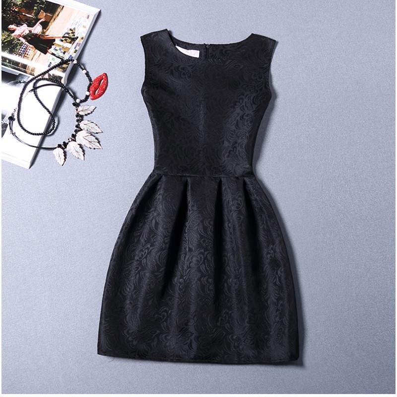 WD21058 Pretty Dress Black