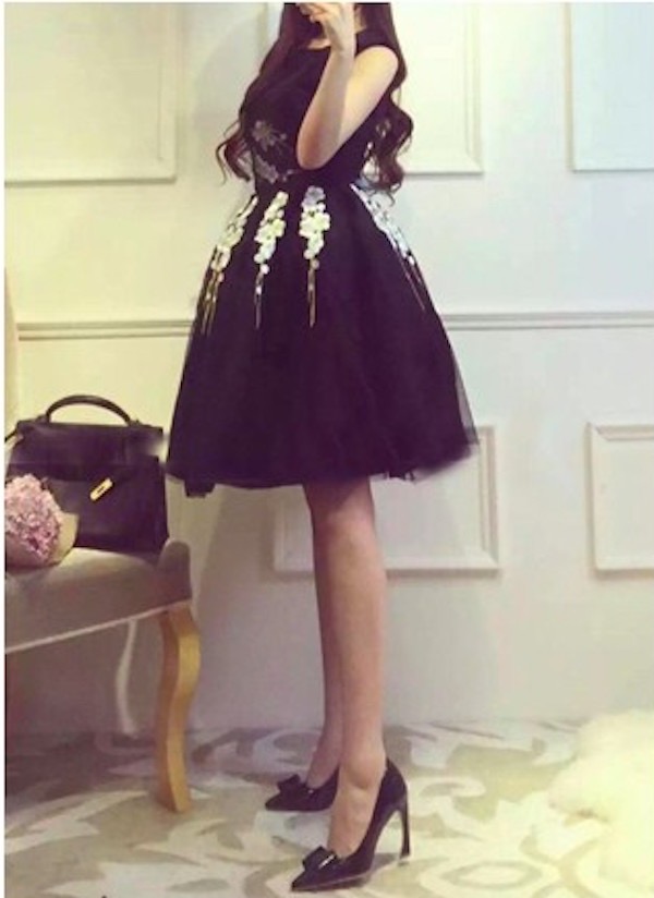 WD21062 Lovely Dress Black