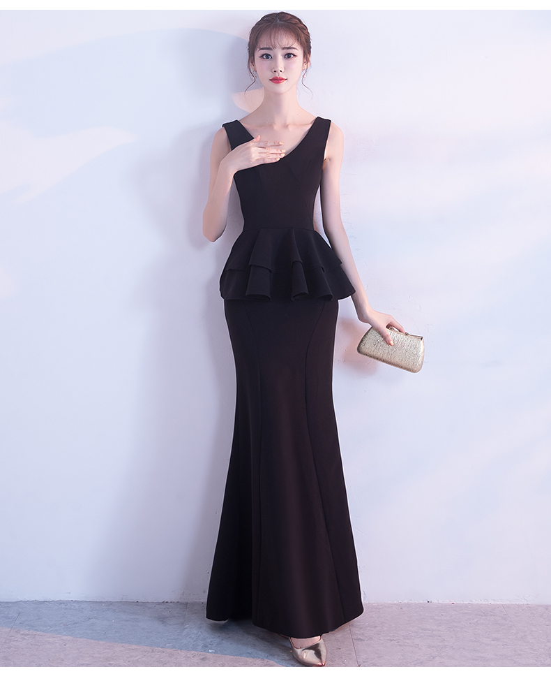 GW2189 Elegant Maxi Dress Black