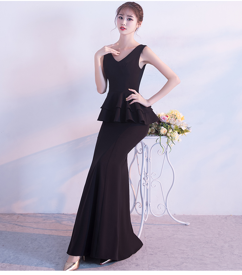 GW2189 Elegant Maxi Dress Black