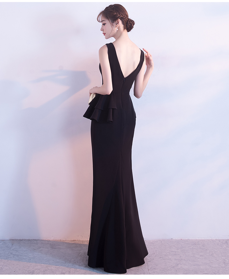 GW2189 Elegant Maxi Dress Black