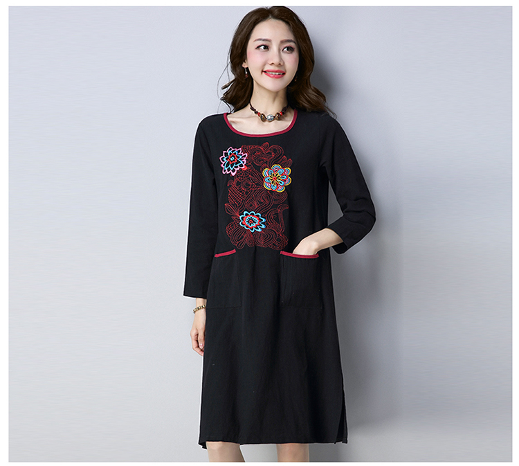 GW2209 Vintage Dress Black