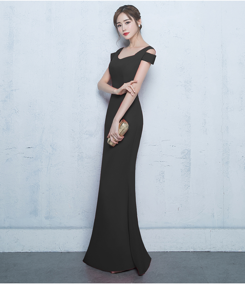 GW2210 Elegant Maxi Dress Black