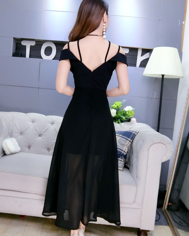 GW2212 Stylish Maxi Dress Black