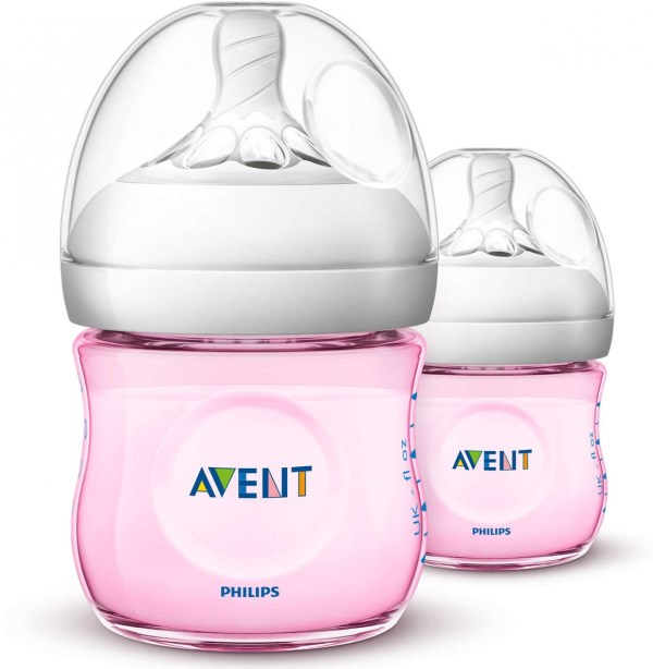 BO6003 Phillip Avent Natural Bottle (4oz / 125ml) Twin Pack Pink