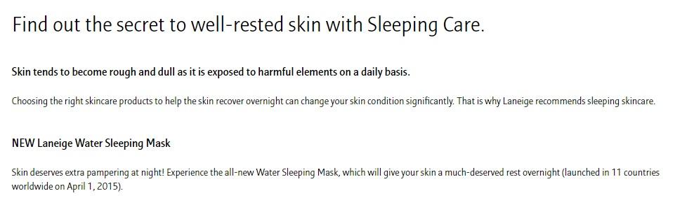 MV3010 LANEIGE Water Sleeping Mask Lavender