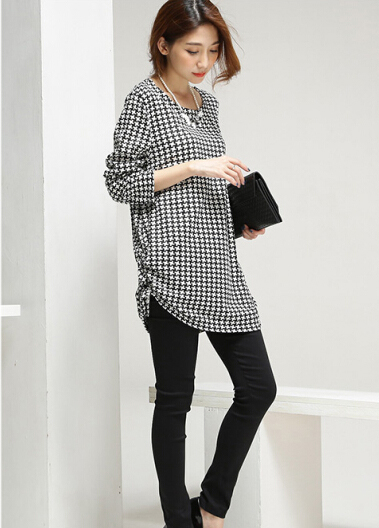 KF541 Lovely Long Sleeved Top Black