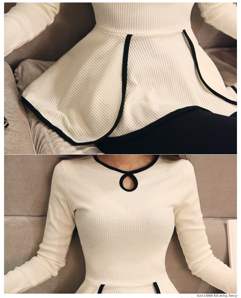 KF548 Long Sleeved Top White