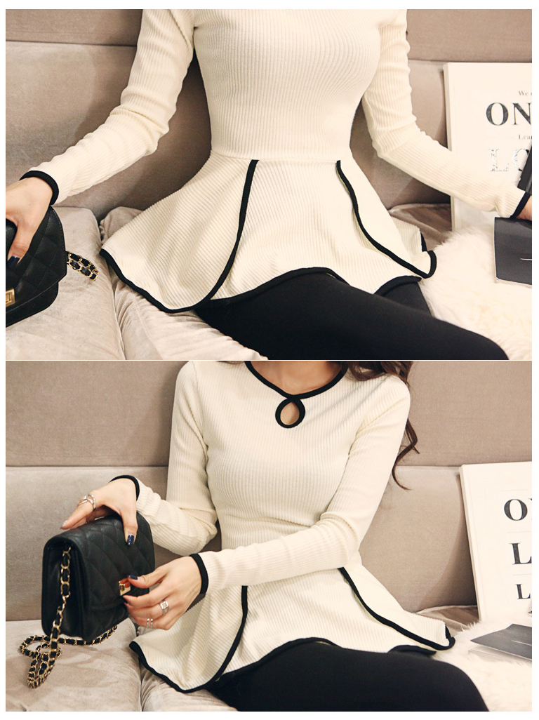 KF548 Long Sleeved Top White